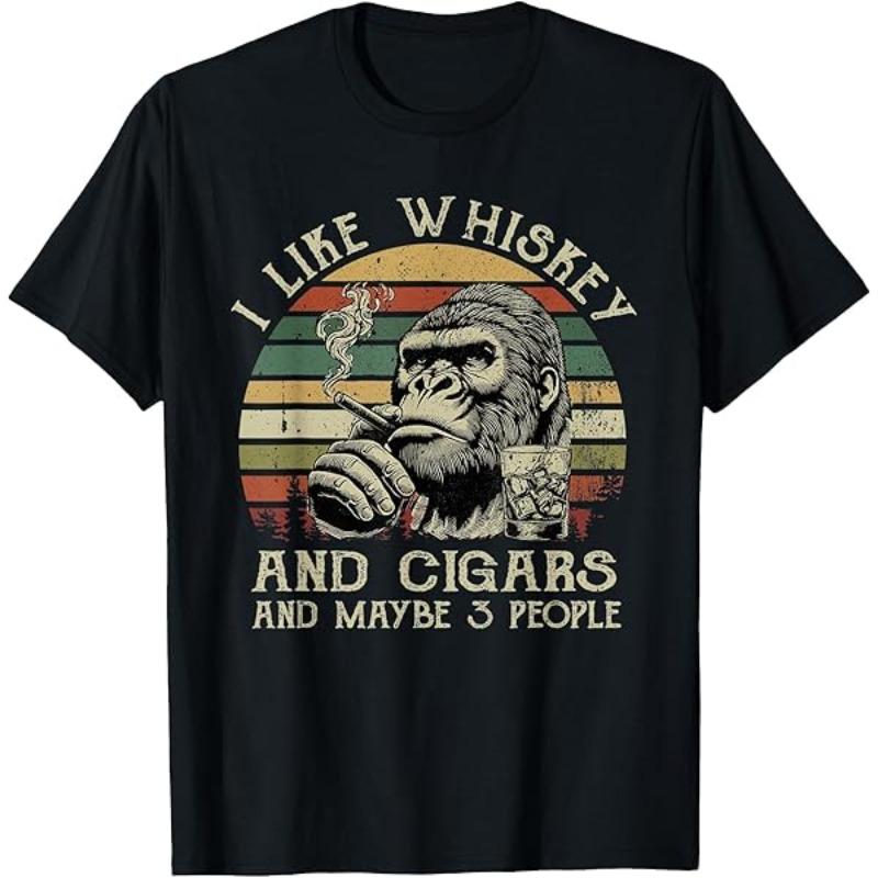 funny Whiskey Goes In Wisdom Comes Out Unisexs T Shirt Unisex Cotton Tee Summer Spring Novelty Top Humor Streetwear Oversized Top