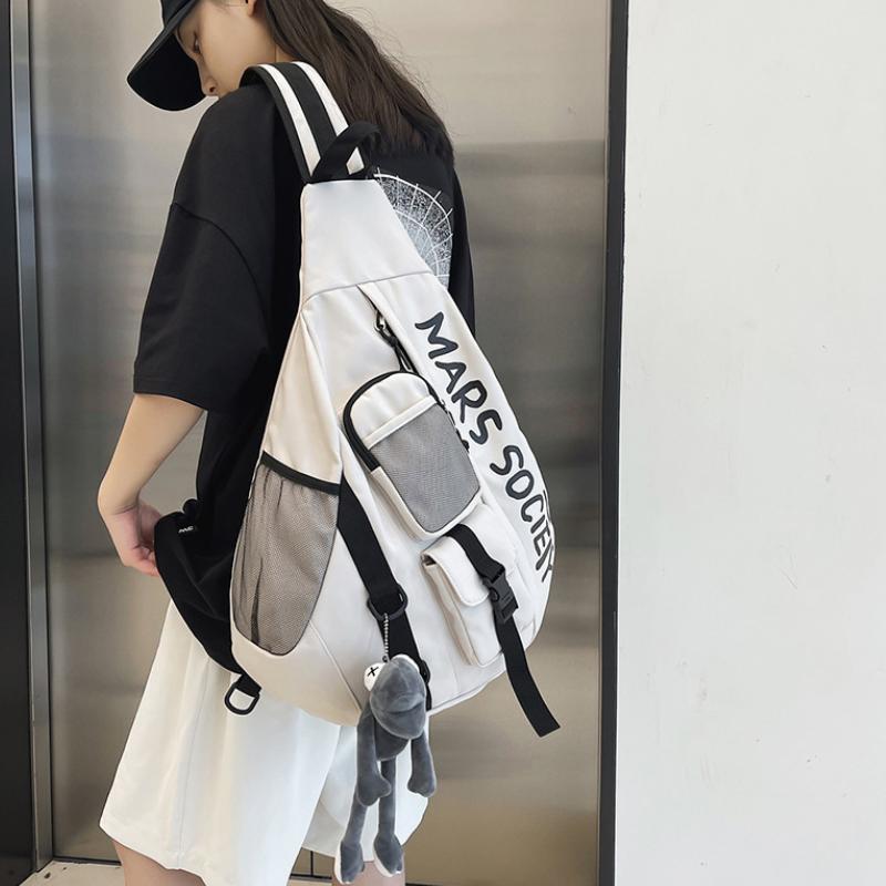 Shoulder Bag Men's Messenger Shoulder Bag Sports Travel Large Capacity Backpack Female Students Crossbody Chest Casual Bag Bolso