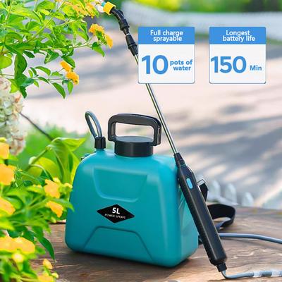 5L Automatic Electric Sprayer Watering Can with Telescopic Rod USB Charging Handheld Plant Sprinkler Garden Irrigation Tool
