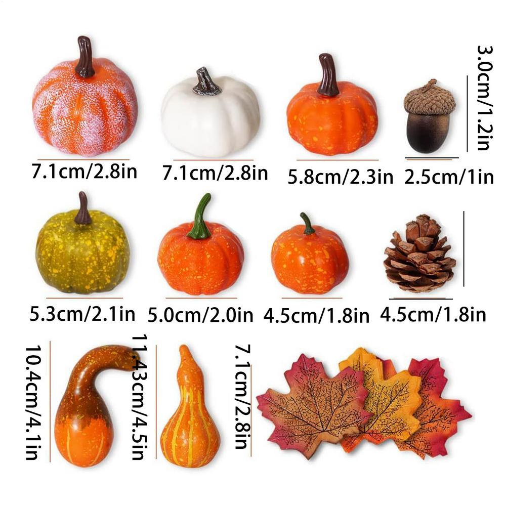 

Мини Искусственная Тыква Шишки Сосны Симуляция Кленовые Листья Хэллоуин Тыква День Благодарения Осень Свадебный Фотореквизит Украшения