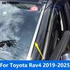 Front Window Strip Molding Trim For Toyota Rav4 Rav 4 -2024 2025 Windshield Windscreen Moulding Trim Accessories Car Styling