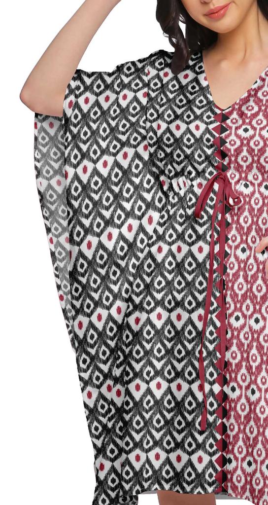 Moomaya Beach Kaftan Dresses For Women Printed Bikini Cover Up Shirt Boho