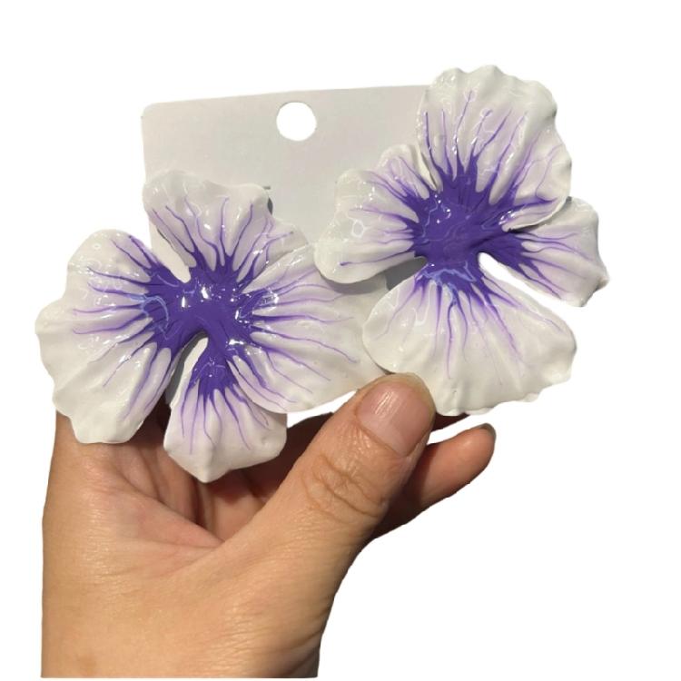 

Серьги-гвоздики с цветами, художественная эмаль, акцент, женские аксессуары, элегантные украшения для праздничной вечеринки, для девочек