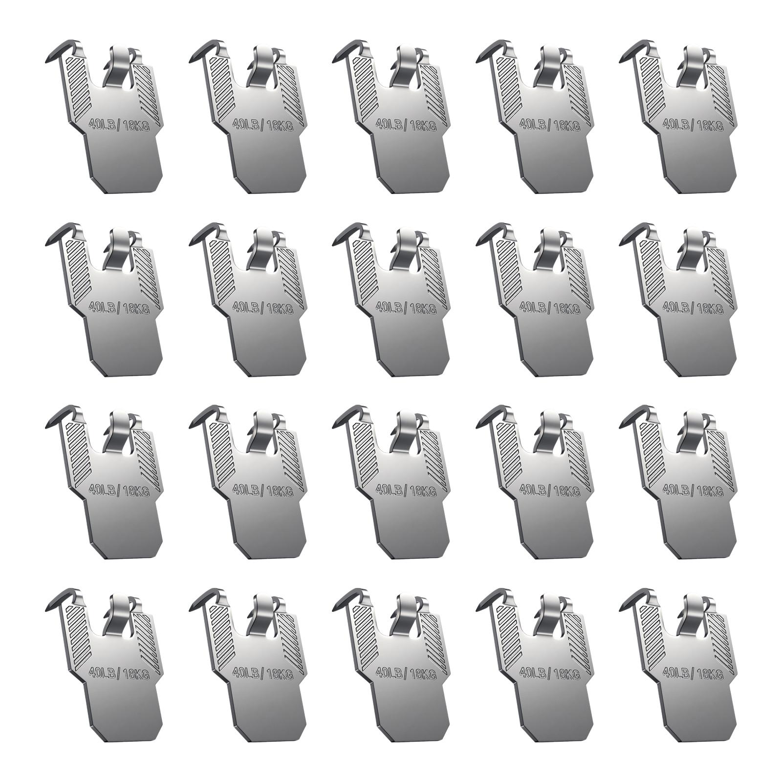 

20Pcs Heavy Duty Drywalls Mounting Picture Frame Hanger Picture Hanging Claws Hook No Damage Wall Hook Hardware 1