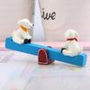 Resin Decor Garden Cartoon Puppy Seesaw Ornament For Kids Home And Use Gifts