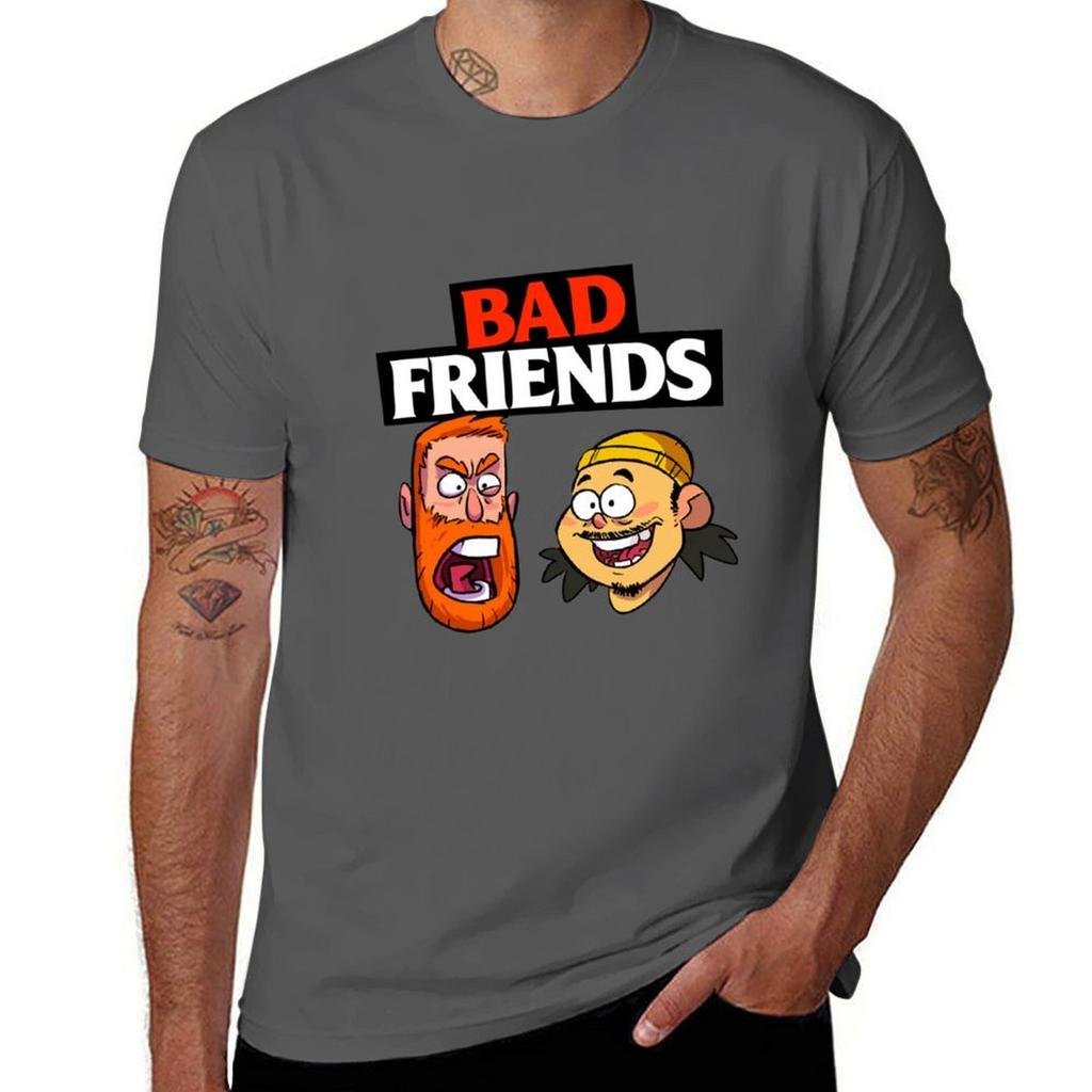 Bad Friends Merch TShirt Casual Breathable Short Sleeve Top