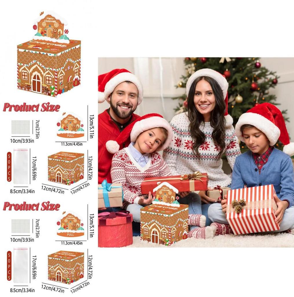 Christmas Gingerbread Man Party Decor Money Box For Holiday Celebration