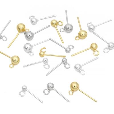 2 orecchini a sfera in rame con orecchini a sfera di alta qualità, creazione di gioielli fai da te, ricerca di accessori