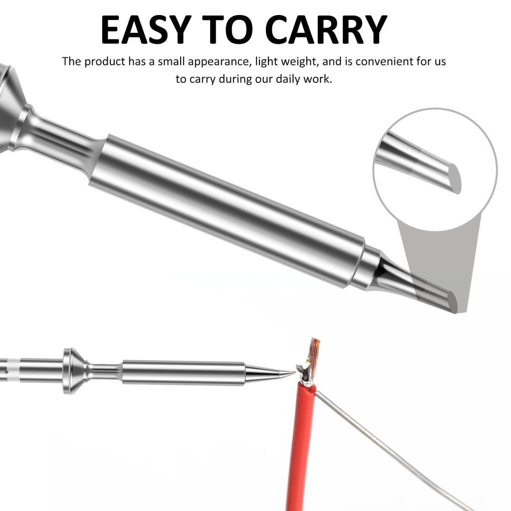 Mini Pencil Soldering Iron Tips Replacement for Pinecil Micro Soldering Iron, PTS200/TS100 Portable Solder Pen Tool Soldering Ac