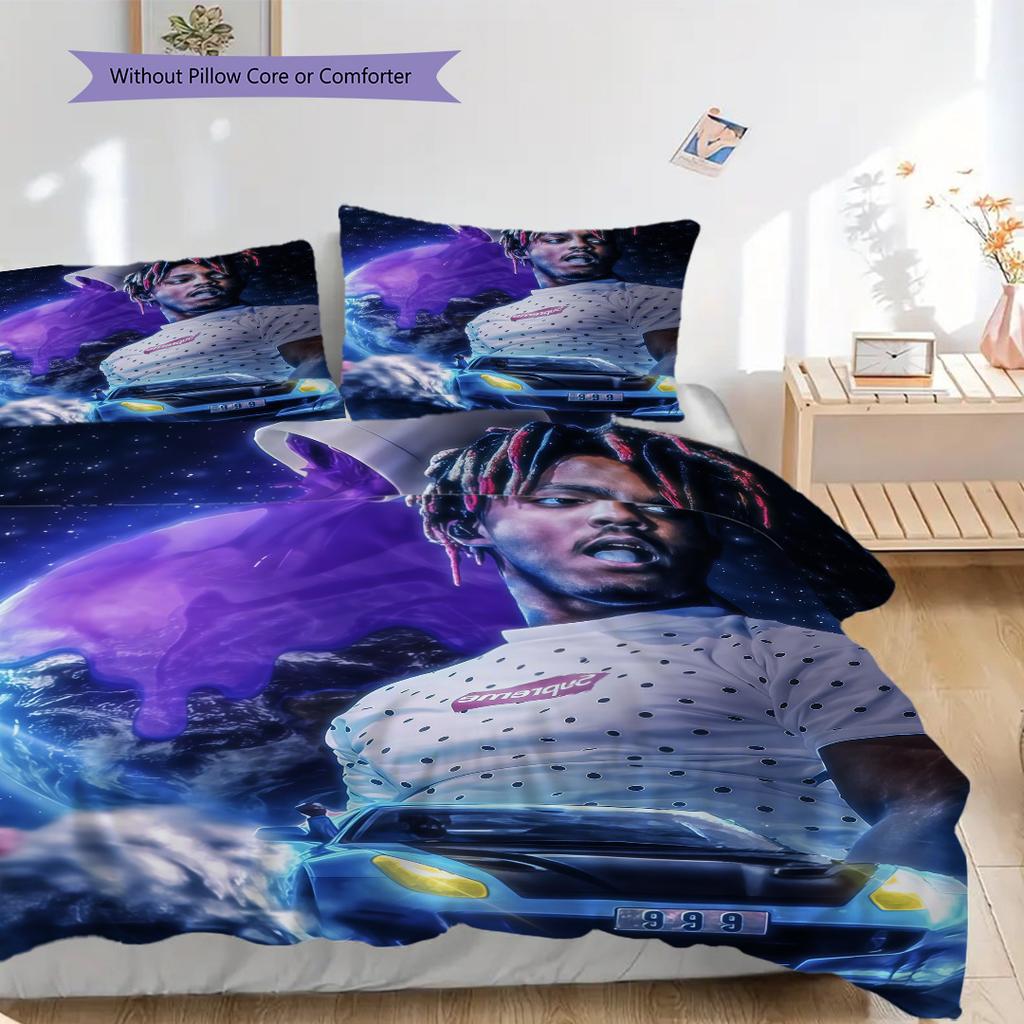 Juice Wrld Tribute Legend Bedding 1 Duvet Cover 2 Pillowcase Without Core Christmas Birthday Gift Bedding Set Duvet Cover And Pillowcase