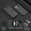 2 in 1 Magnetic separation Suitable for Apple 17promax clamshell leather case 16e mobile phone case 15plus removable 11 change bag  case