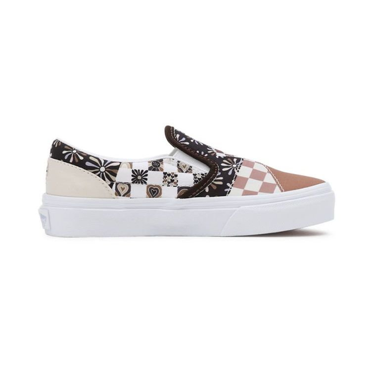 Vans Slip-On Checkerboard Casual Comfortable Low Top Kids Skate Shoes Kids sneaker Beige Brown VN0A7Q5GAS0