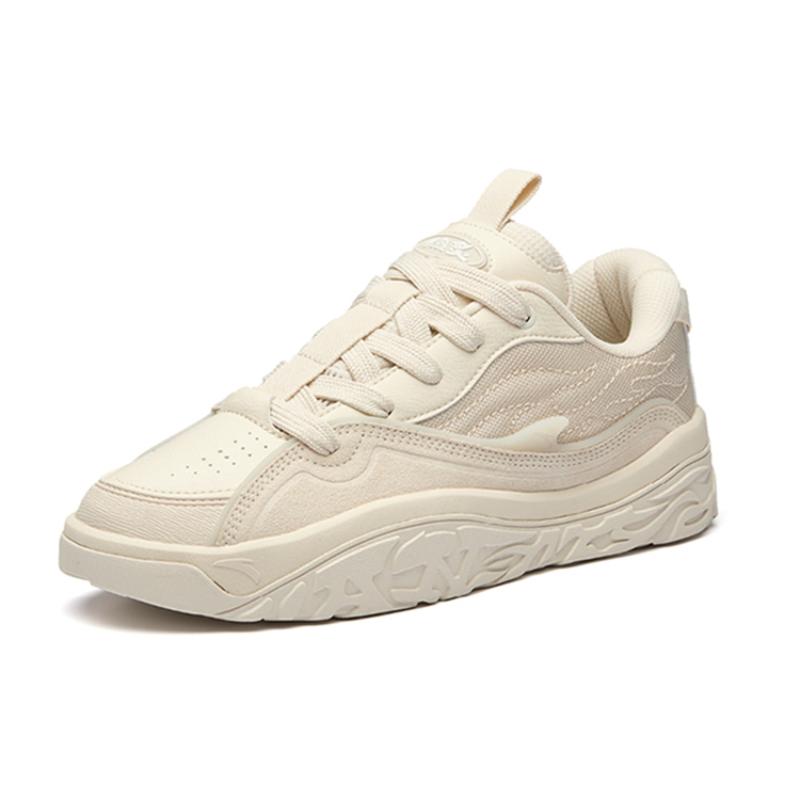 Anta Hot Height Increasing Low-Top Skateboard Shoes Men's Muddy Sandy Gray Sneakers 912238083-2