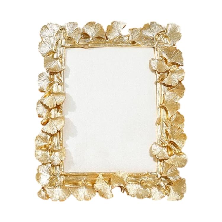 Decorative Golden Resin Earring Showcase Tray Jewelry Organizers Photo Frame For Boutique Displays
