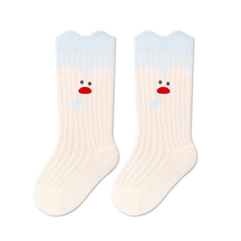

Baby Mesh Thin Socks Toddler Soft Skin-friendly Long Socks for Girls Kids Summer Breathable Cotton Stockings Girls Boys 0-5Y L