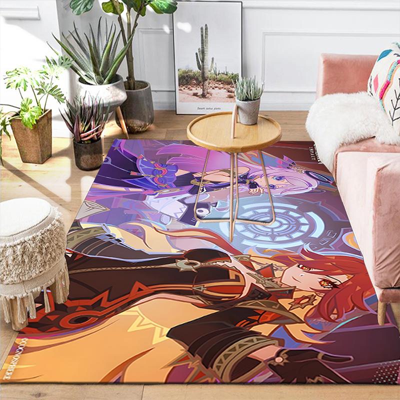 1Pc Fantasy Heroes Unite Rug, Office Carpet Indoor Outdoor Doormat, Non-Slip, Comfortable, Living, Christmas Halloween, Xmas Gift S1137
