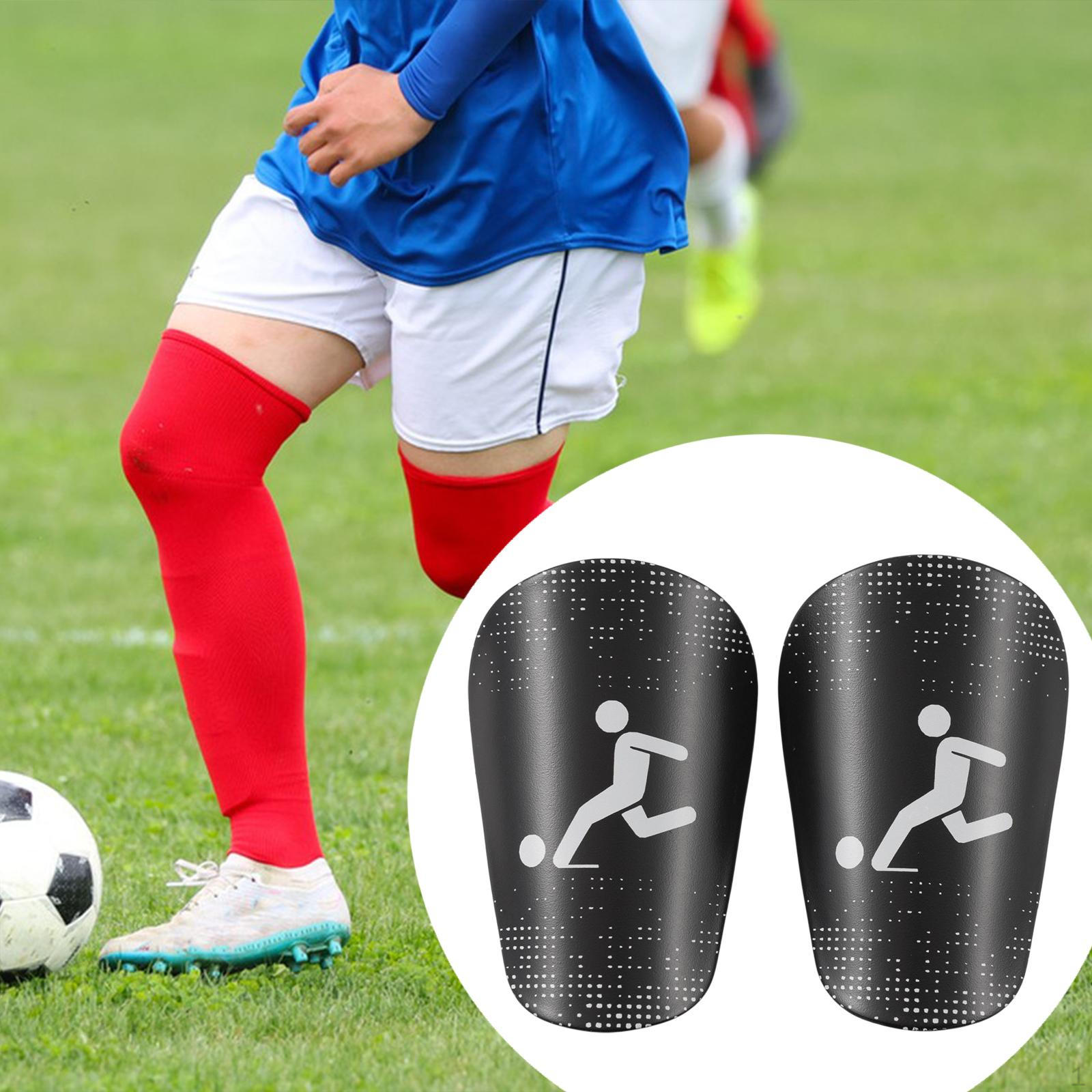 

Щитки для мини-футбола Защита голени для футбола для спорта на открытом воздухе S чёрный