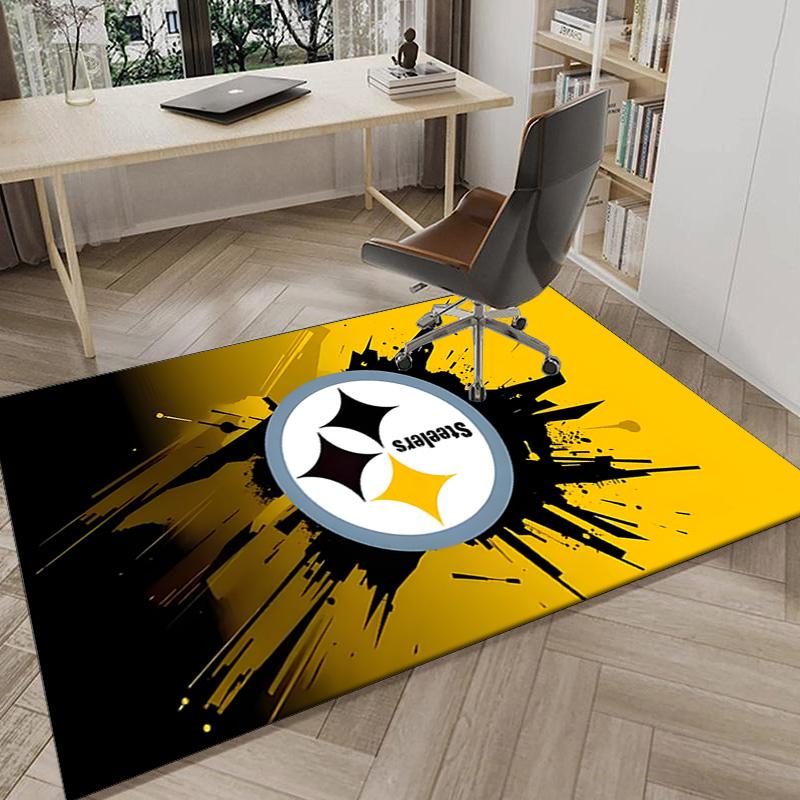 Pittsburgh Football  Area Rug for Office, Chair Rug, Decorative Carpet Livingroom Mat, Large Size Fan gifts Christmas gifts