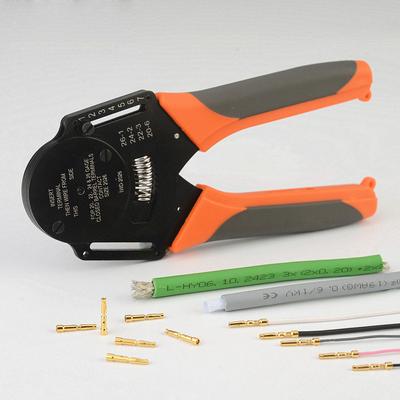 IWD-2630 IWISS Heavy Duty Connector Crimping Pliers Aviation Pin Crimper 0.05-0.128mm² 30-26AWG Four Core Shaft Point Pressure