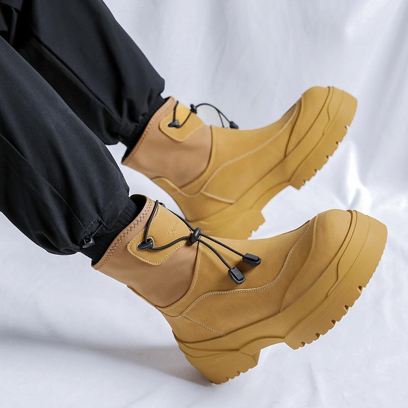 Outdoor Functional Wind Martin Boots Hiking Platform Snow Boots Men's British Wind Locomotive Boots 4722-R