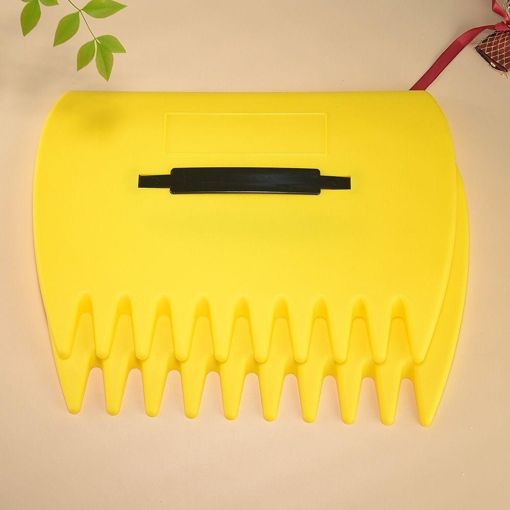 1 Pair Large Handheld Gardening Rake Labor-saving Wear-resistant Gardening Leaf Rake Plastic Durable Outdoor Leaf Clips Home