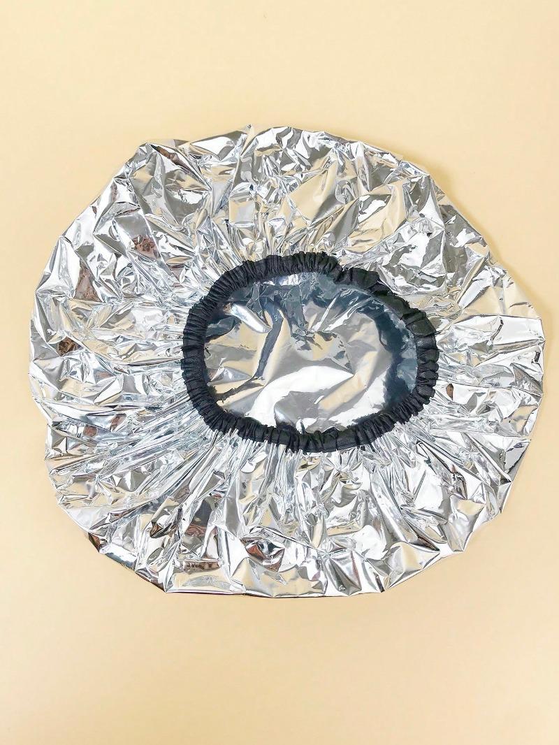 

1 шт. Термошапочка для ухода за волосами с самонагревом для завивки и окрашивания волос, не требует электричества, многоразовая, с функцией пара one-size чёрный