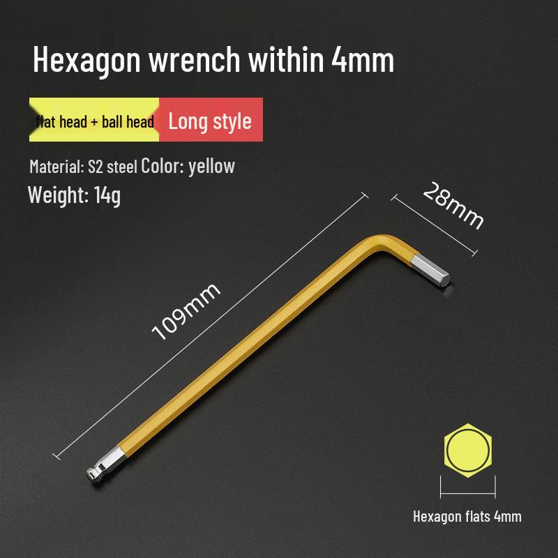 Bangyuan Industriequalität Farbiger Sechskantschlüsselsatz (1.5-10MM)