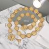 1PCS Traditional Sarong Gold Color Belt Vintage Jewelry Buckle Belt Necklace For Woman Dress Decoration