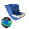 Blue Rabbit Feed Box Hopper Rabbit Cage Hanging Feed Trough Hamster Bunny Guinea Pig Eating Drinking Bowl Livestock Supplies 1Pc