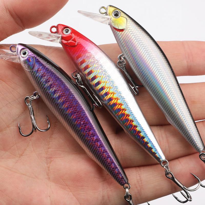 Spinning Sinking Minnow Bait 5G 7G 10G 14G 6Cm 7.5Cm 9Cm 11Cm Fishing Lure Needle Swimbait Vibrating Wobbler Saltwater Hard Bait