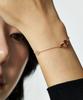 Helene Jewelry 14K Glow Double Ring O-Ring Chain Gold Bracelet