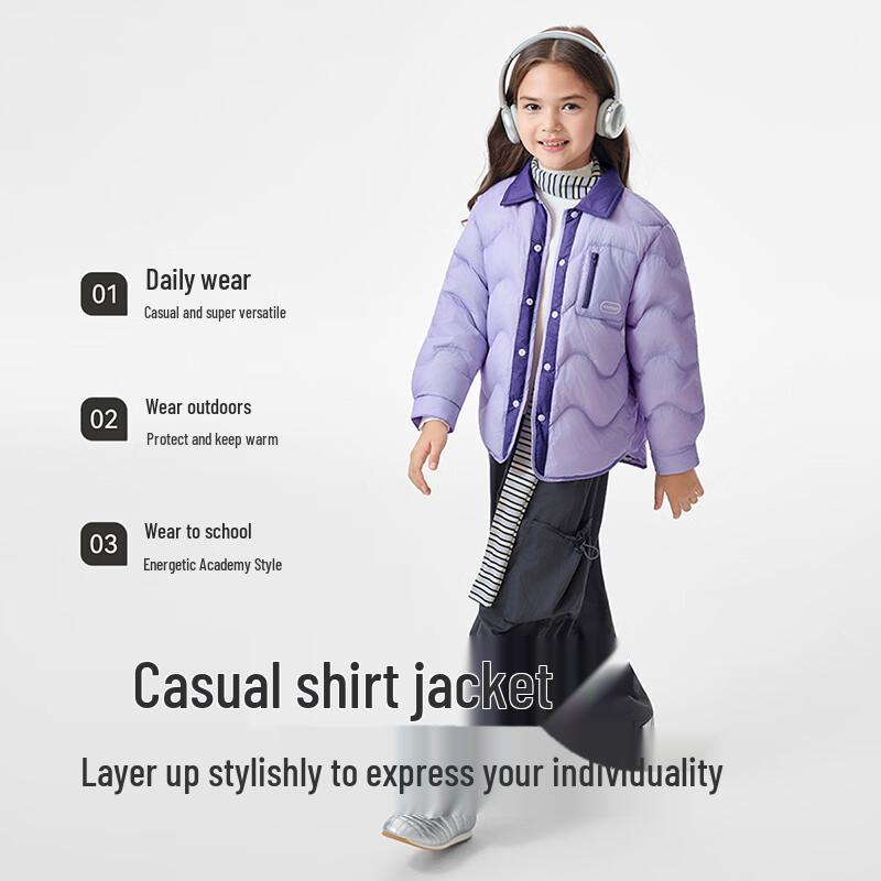 YEEHOO Girls' Winter White Duck Down Jacket