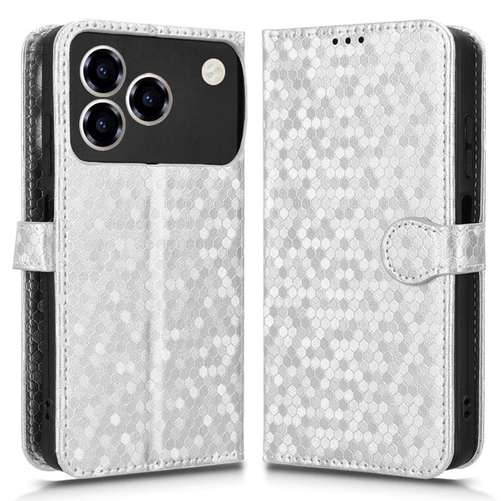 For Infinix Hot 60 Pro+ 4G Case RFID Blocking Imprinted Dog Pattern PU Leather Phone Cover with