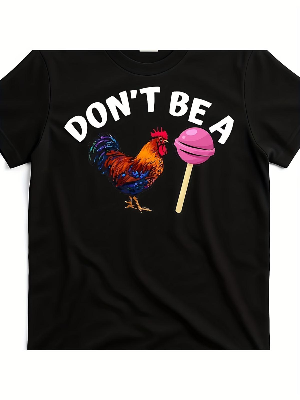 Unisex Comfortable Crew Neck Short-Sleeved Graphic Print T-shirt S