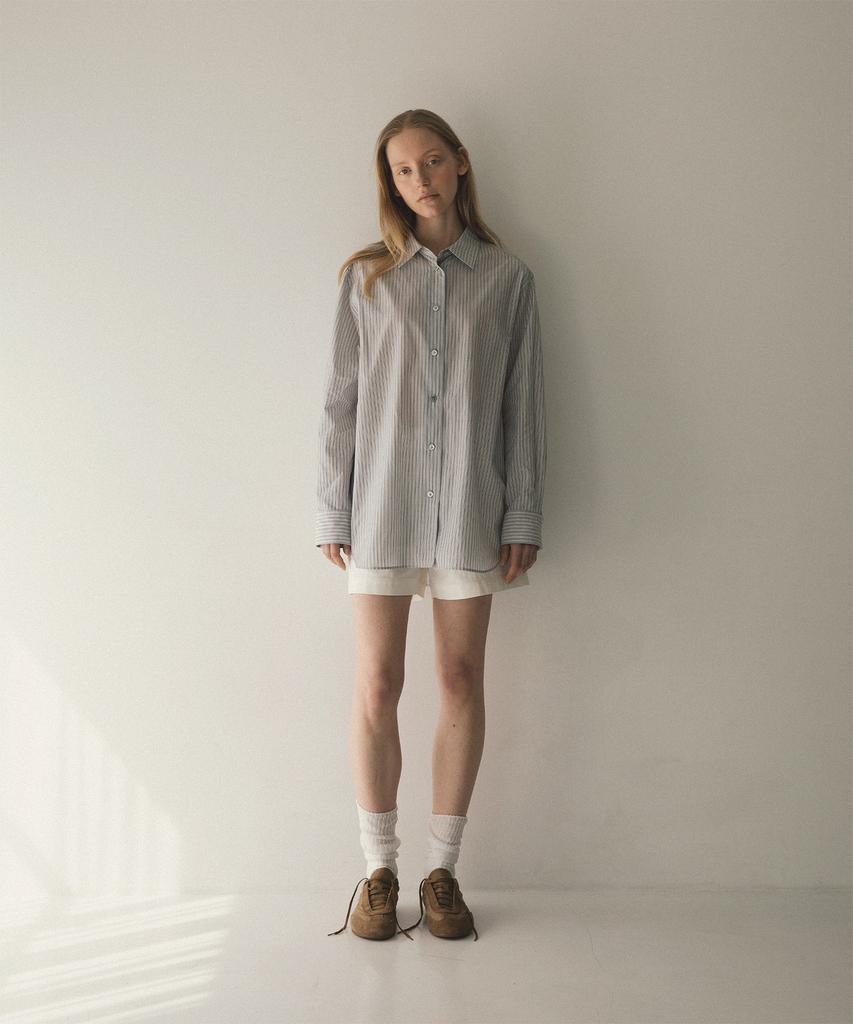ANOTHER OFFICE WOMEN W. Bush Herringbone Shorts (White)