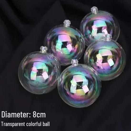 Creative Iridescent Transparent Cake Decoration - Aesthetic Milk White Party Ball for Birthday Desserts