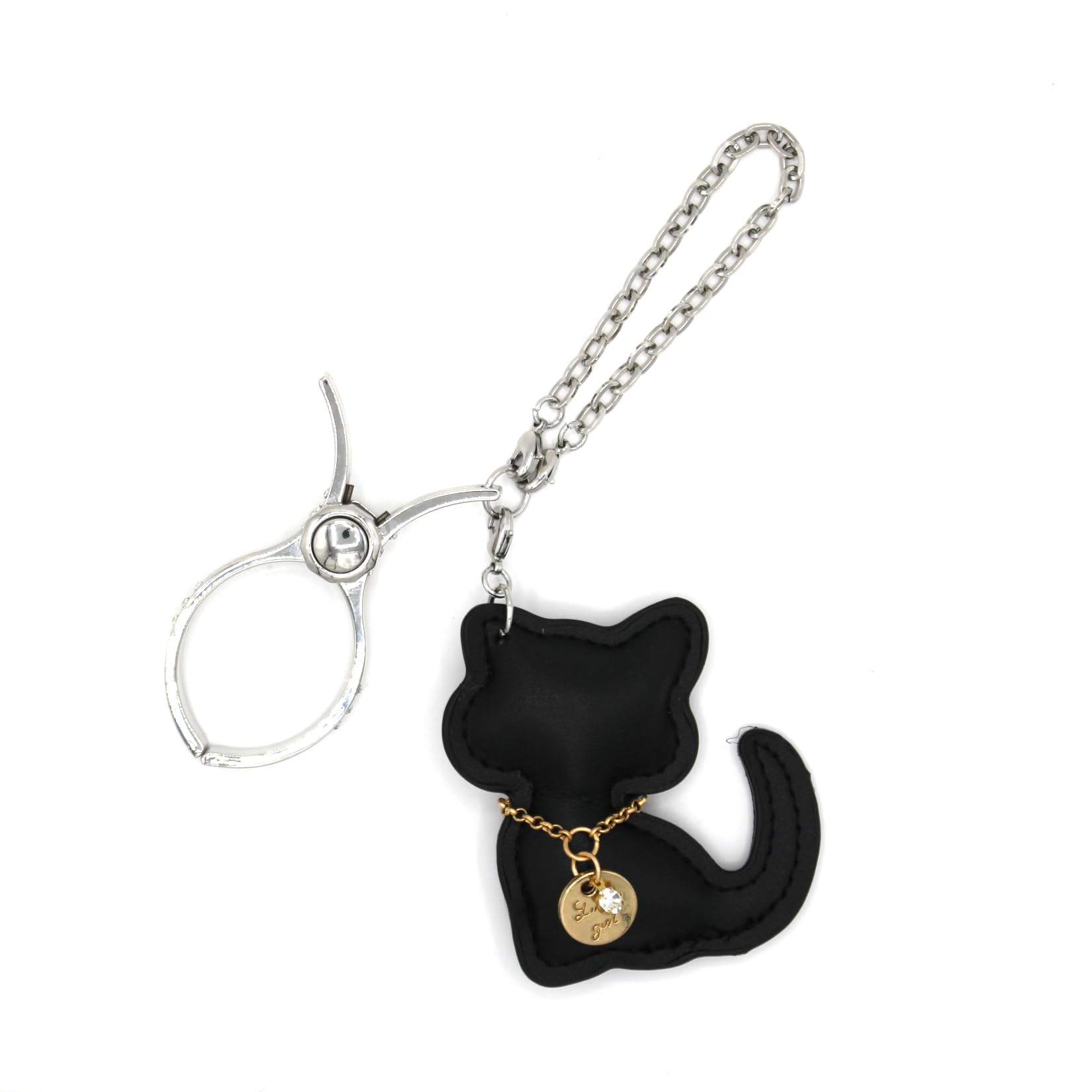 

Jennifer Women s Glove Holder & Bag Charm, Silver, F