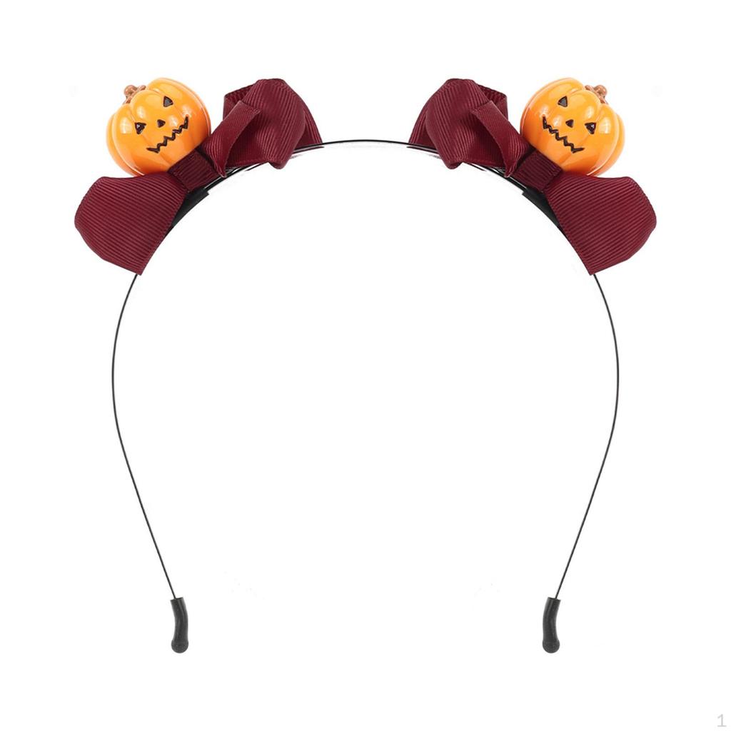 Dekoracyjna opaska na głowę w kształcie dyni na Halloween, dodatek do kostiumu cosplay