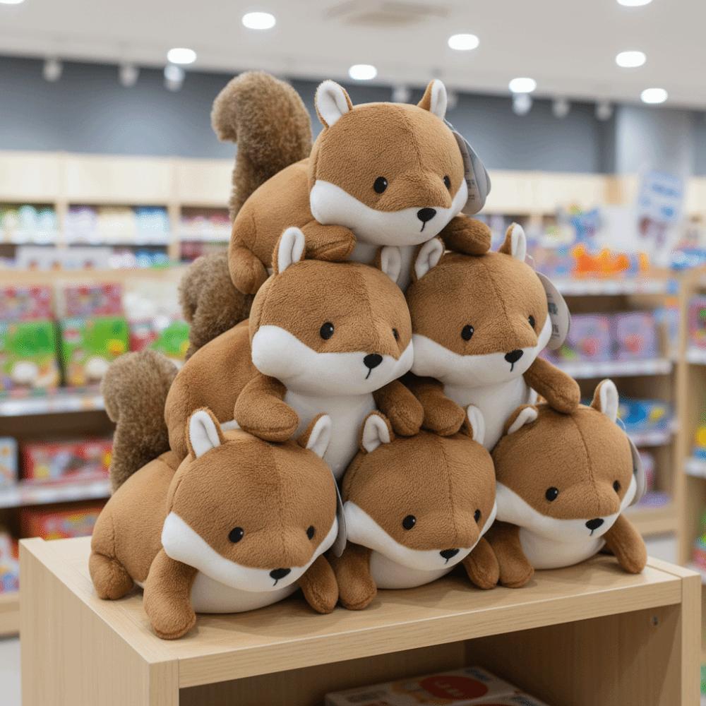 Realistic Squirrel Plush Toy Super Soft Squirrel Stuffed Toy Squirrel Plush Doll Children Gifts