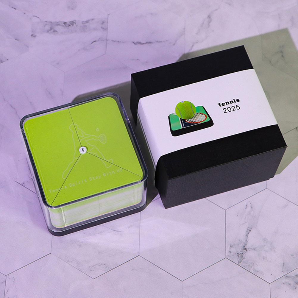 Tennis 3D Notepad Calendar 2025 Memo Pad Paper Art Notes Year's Sticky Sculpture New Gifts Acce C3V0