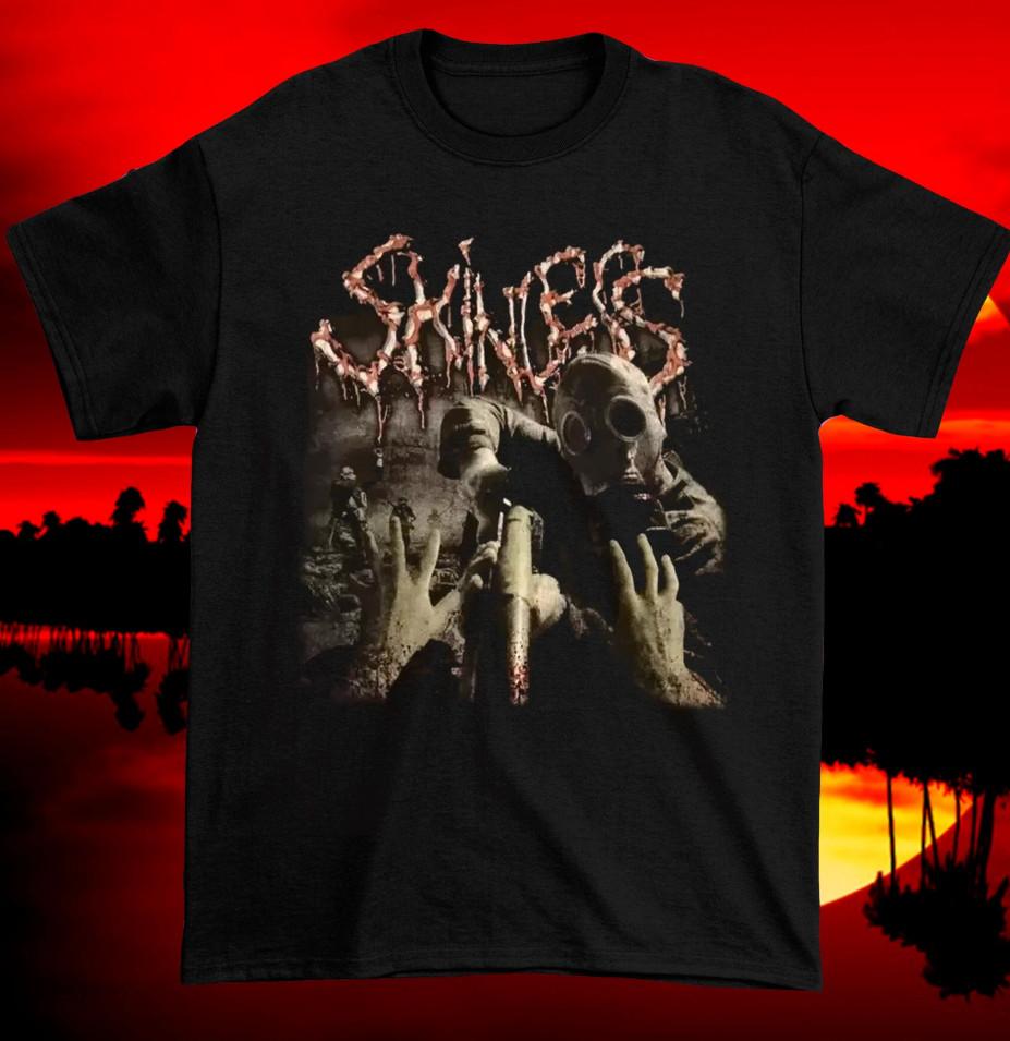 Skinless Band Gift For Fans Black T-Shirt Cotton All Size EG350 L