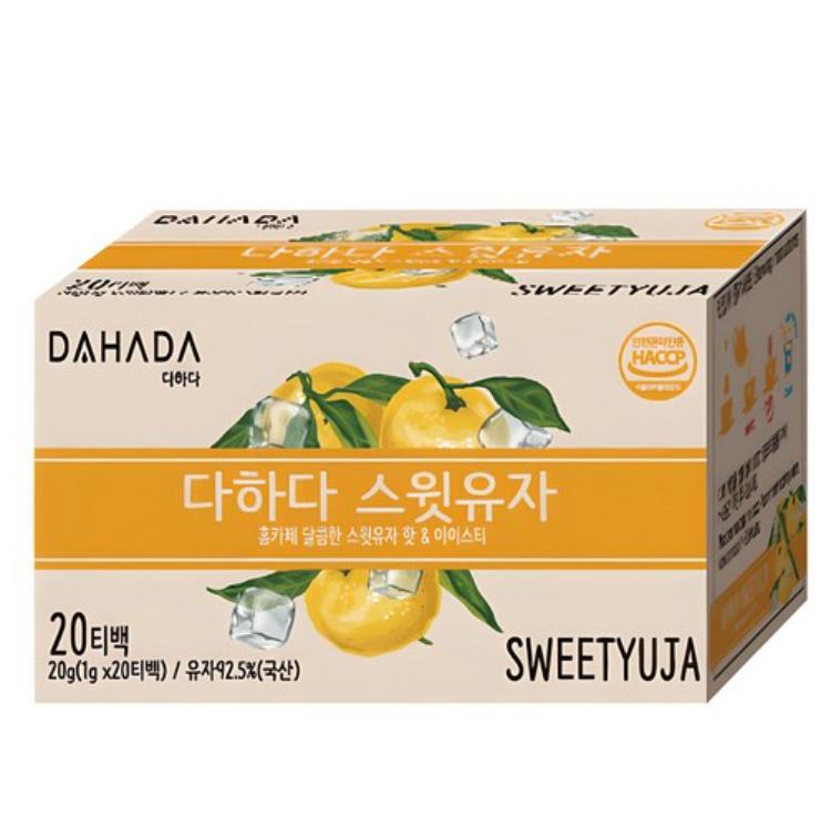 

Корейский чай красоты / Сладкий чай юдзу Дахада (20 / 100 чайных пакетиков) 20 Tea Bags