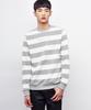 SHIRTER Stripe Sweat Shirts (Gray)