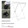OEING Portable Folding Outdoor Trash Bag Holder