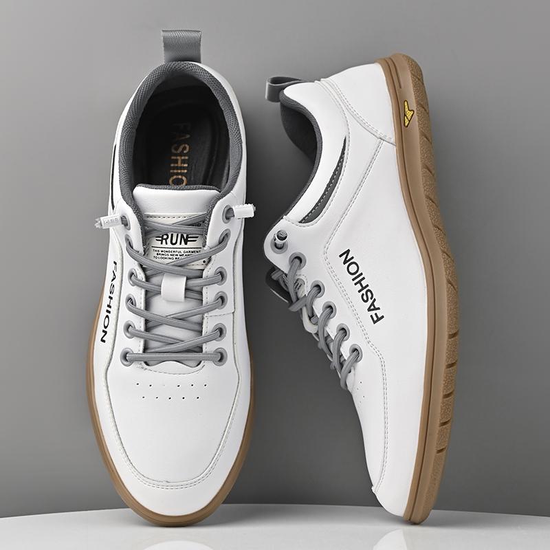 Hot-selling Leather Casual Sneakers for Men Driving Shoes New Fashion Male Outdoor Footwear All-match Treking Footwear Trainers