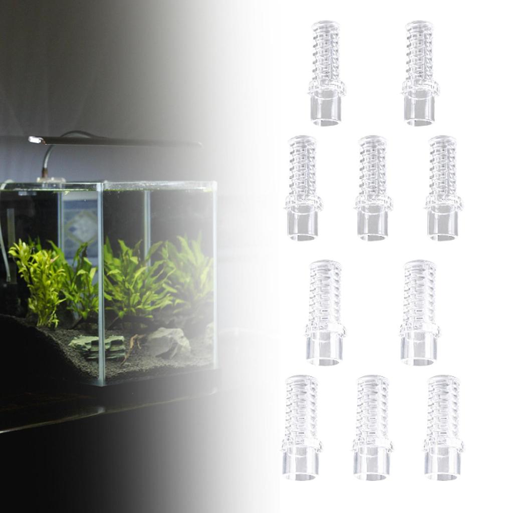5x Aquarium Drain Connector Acrylic Hose Connector for Fish Tank Rain