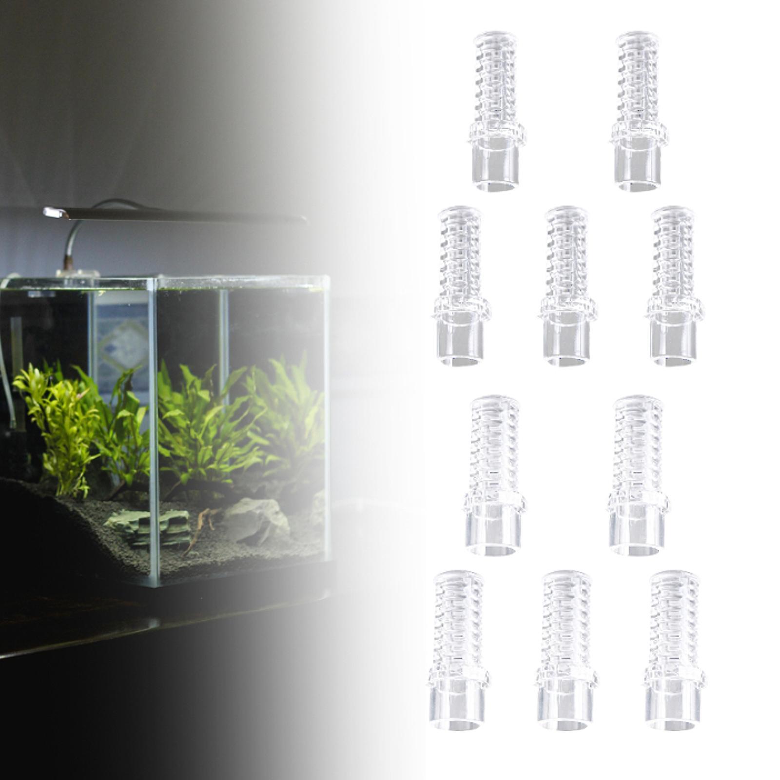 5x Aquarium Drain Connector Acrylic Hose Connector for Fish Tank Rain Outer Dia 20mm