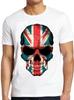 British Flag Skull England UK Union Jack London Punk Cool Gift Tee T Shirt M207