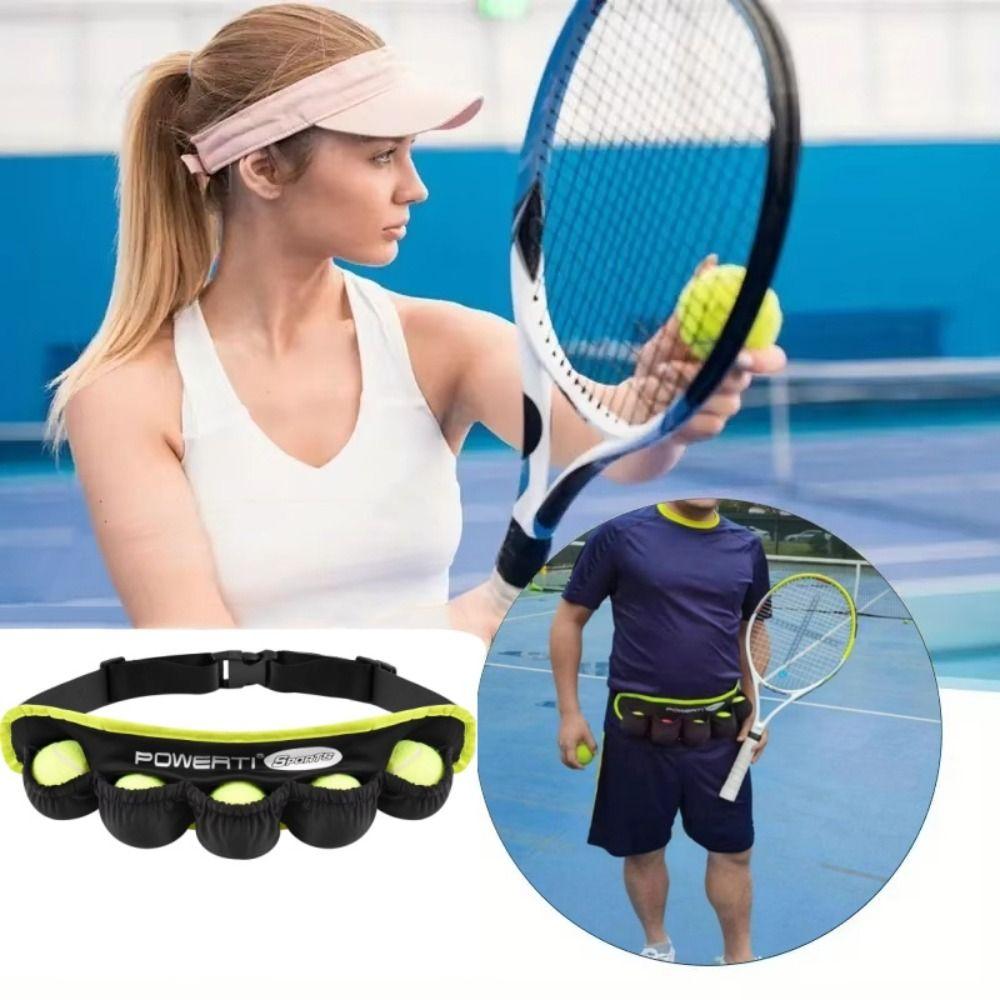 Elastic Pouch Tennis Balls Holder Fanny Pack Waist Bag Tennis Tennis Ball Bag  Walking Jogging
