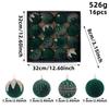 Holiday Display Baubles, 16 Count, 7.5 Cm Textured Tree Set with Light-Catching Finish for Window, Shelf, and Party Use